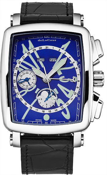 deLaCour ViaLarga Men's Watch Model WAST1026-BLU